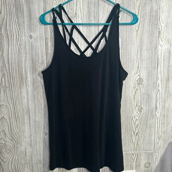 Women Doe & Rae Tank Top Black Size Large 70% Modal - Picture 1 of 6